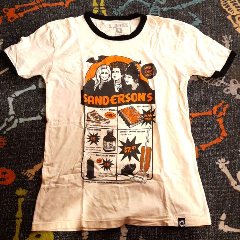 Hocus Pocus ringer tee by Creepy Co. Men Small, good condition